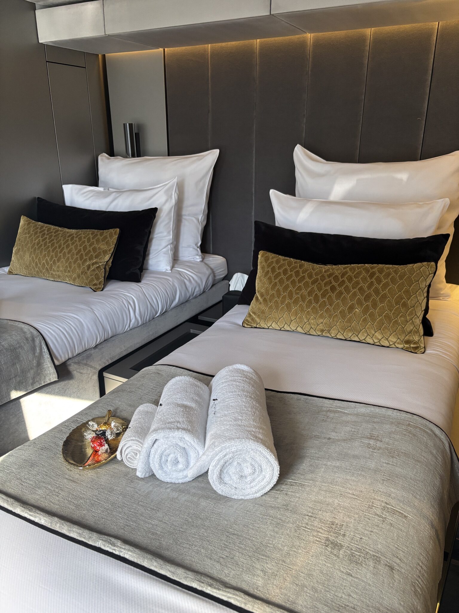 Twin guest cabin aboard XMOTION