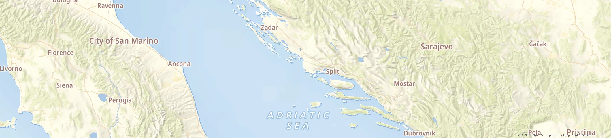 Map of Rogoznica (Croatia)