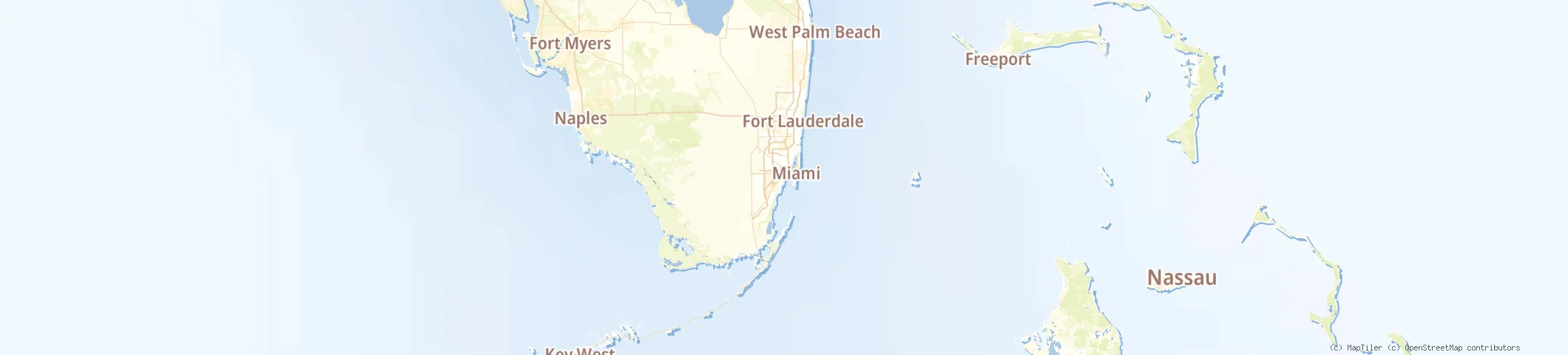 Map of Coconut Grove, Miami, FL