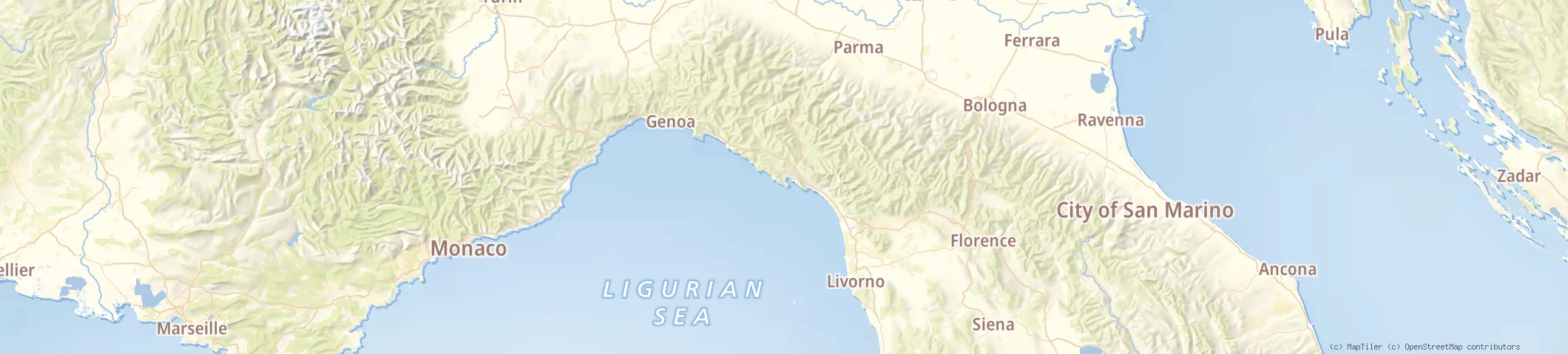 Map of La Spezia