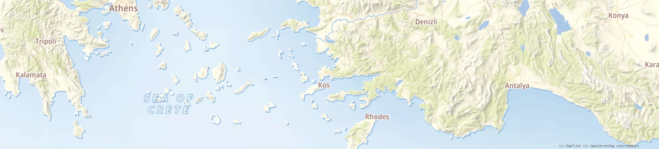 Map of Bodrum, Turkey