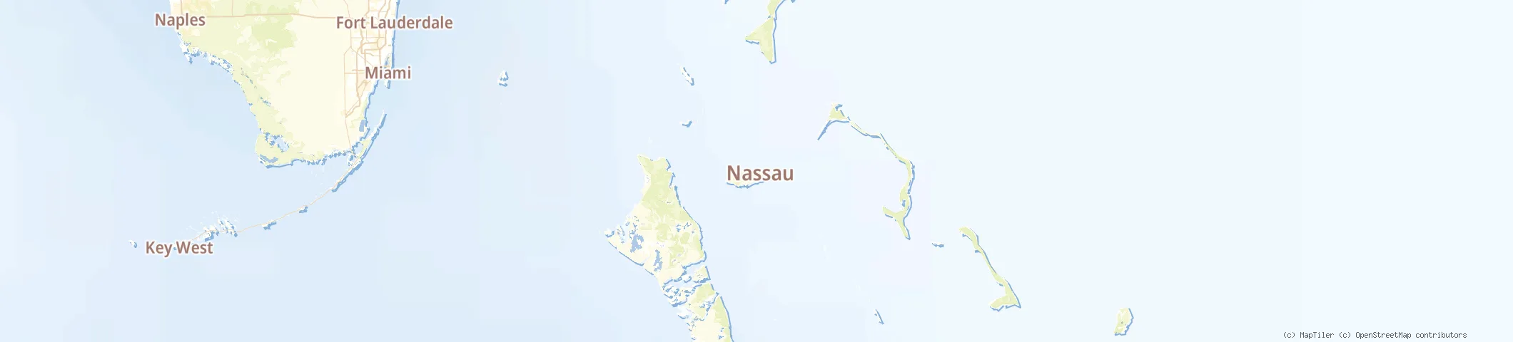 Map of Paradise Island, Bahamas
