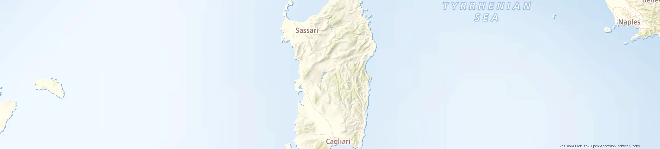 Map of Sardinia