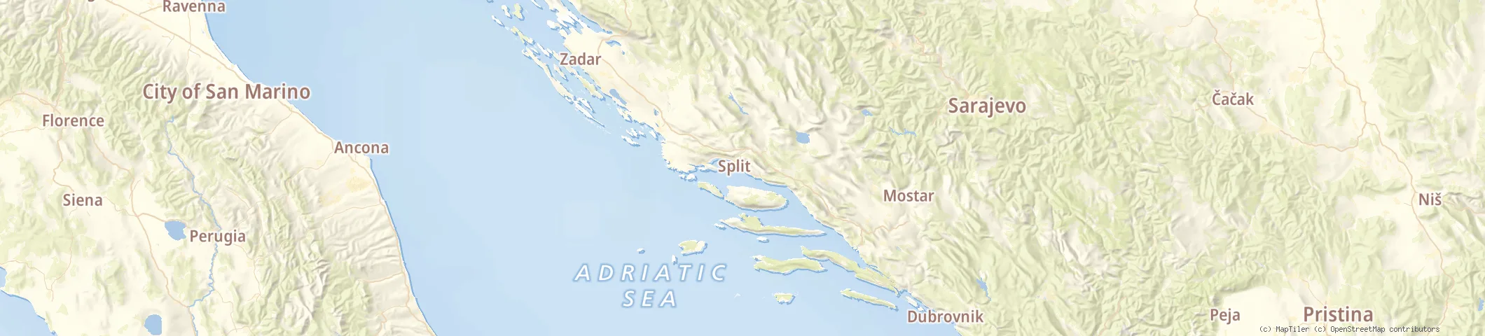 Map of Marina Lav, Podstrana