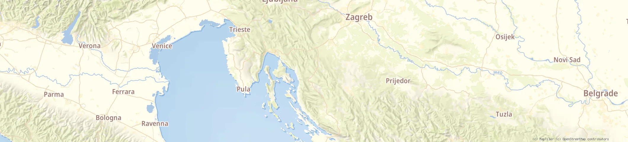 Map of Croatia