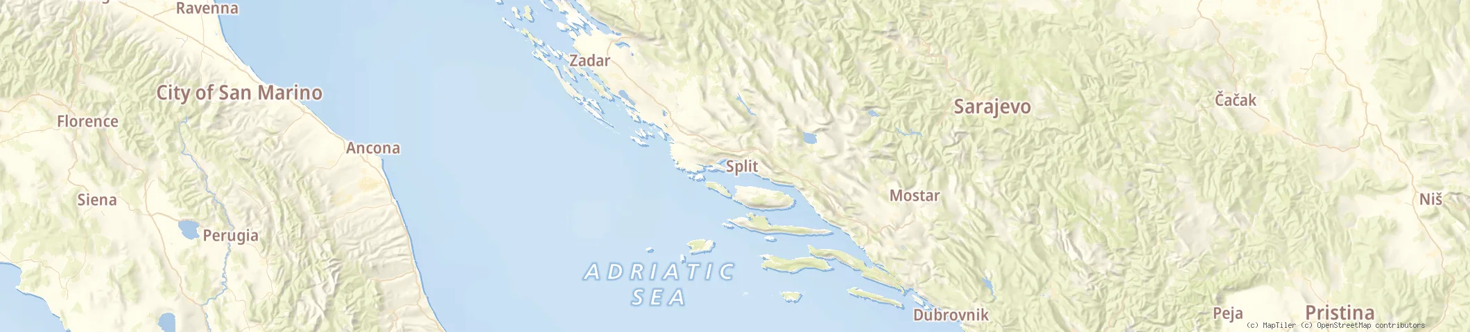 Map of Split - Marina Nava