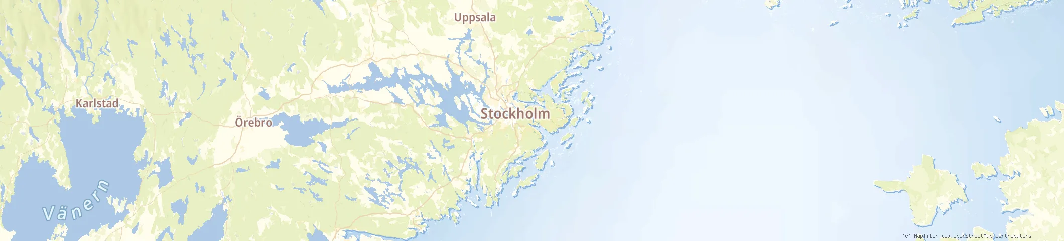 Map of Saltsj&ouml;baden, Stockholm