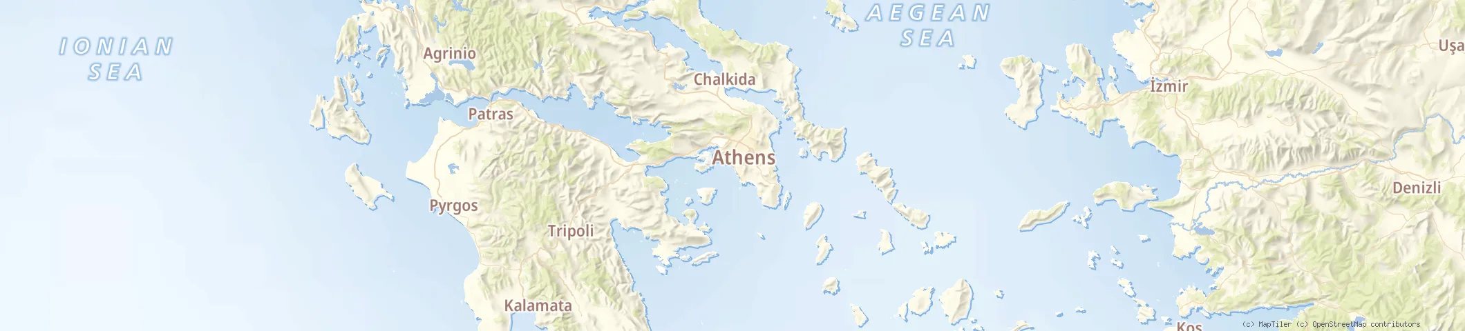 Map of Athens , Alimos Marina