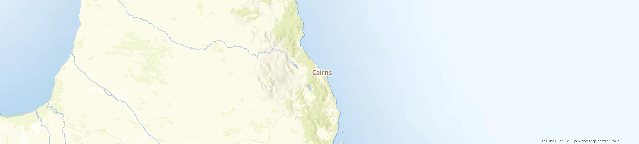 Map of Cairns, Australia