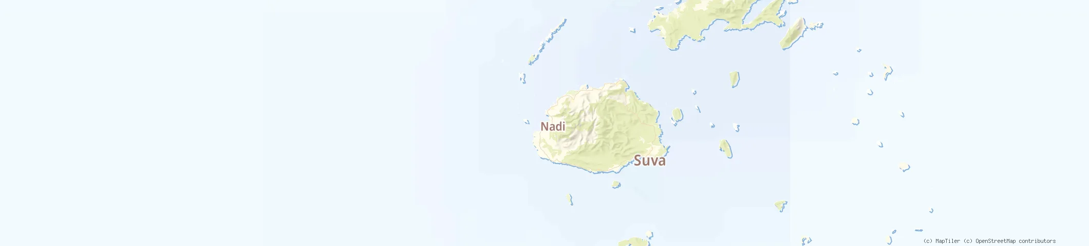 Map of Denarau, Fiji