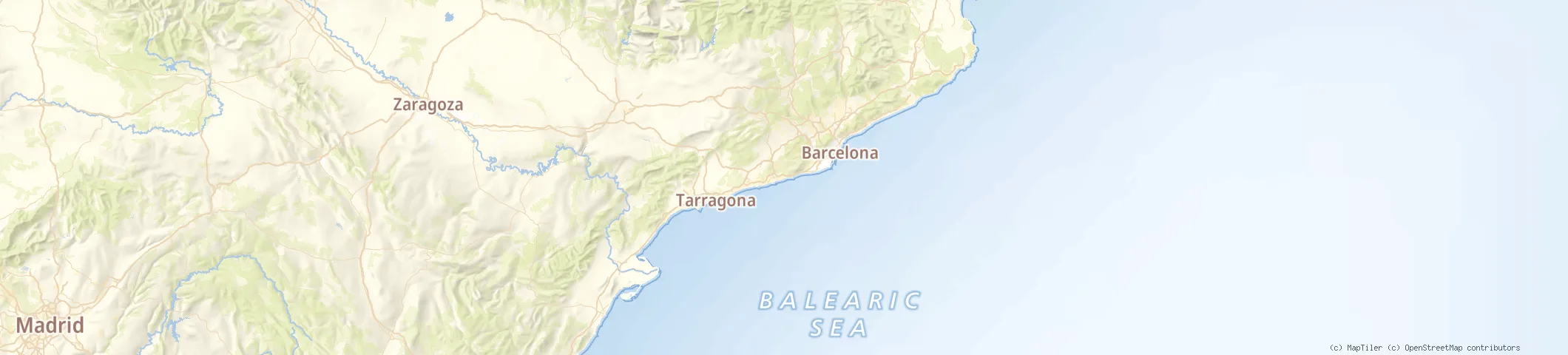 Map of Sitges, Barcelona