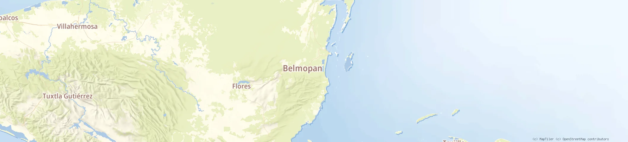 Map of Belize