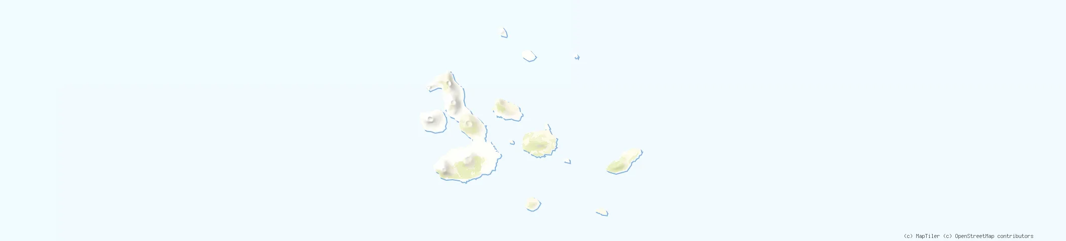Map of Galapagos Islands