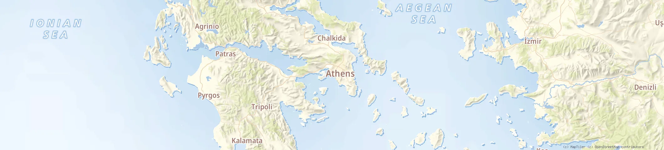 Map of Piraeus, Greece