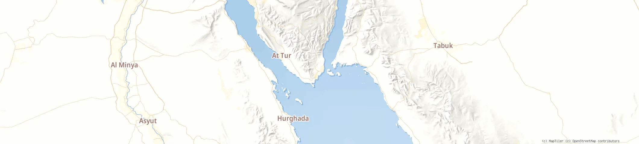 Map of Sharm el-Sheikh, Egypt