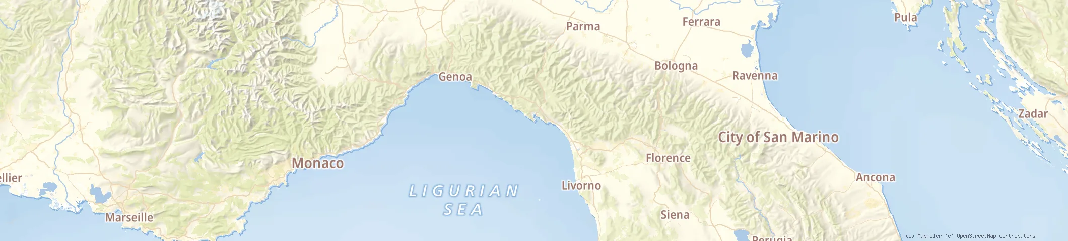 Map of Porto Venere