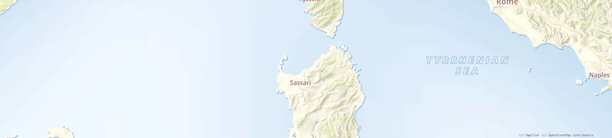 Map of Castelsardo, Sardinia