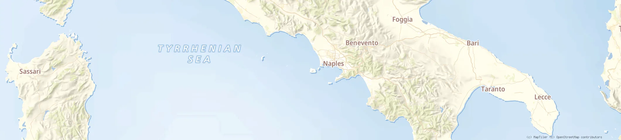 Map of Forio d'Ischia , Amalfi Coast