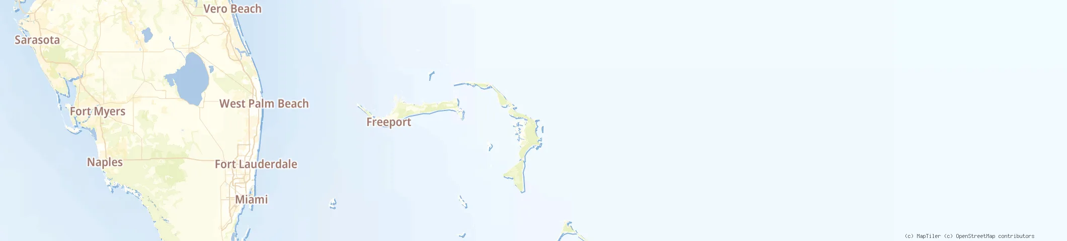 Map of Marsh Harbor, Abaco Islands