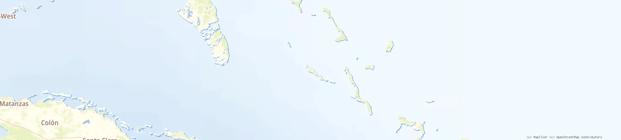 Map of Exumas, Bahamas