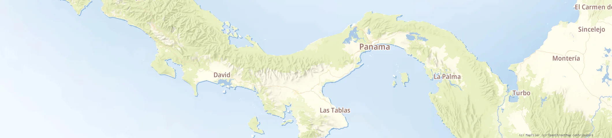 Map of Panama