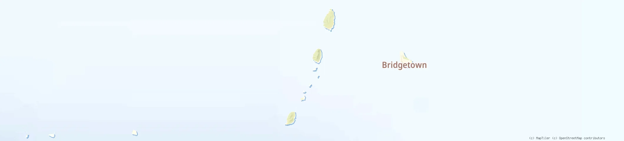 Map of St Vincent and the Grenadines