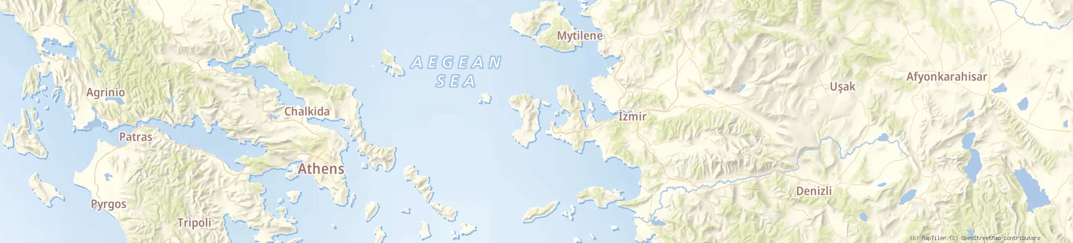 Map of Chios, Greece