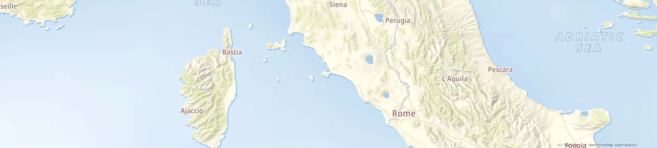 Map of Cala Galera, Tuscany
