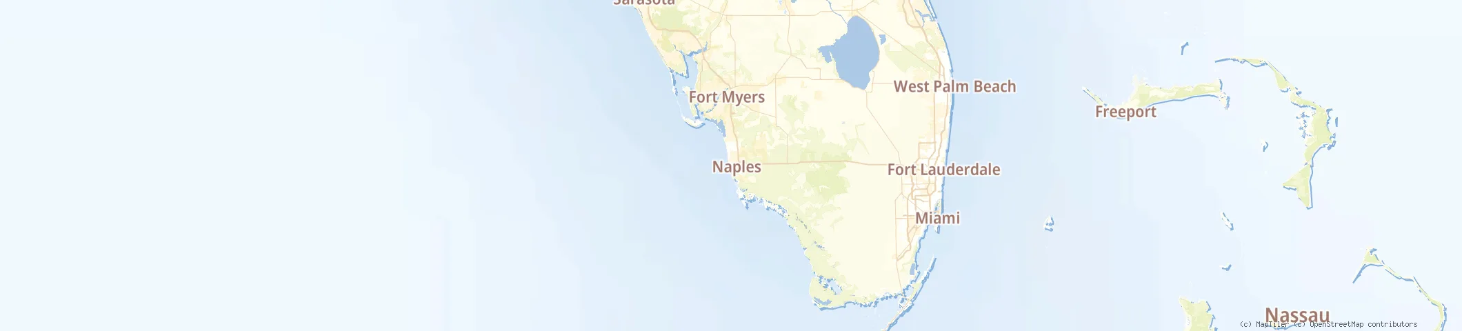 Map of Naples, FL