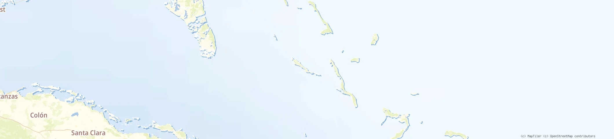 Map of George Town, Bahamas