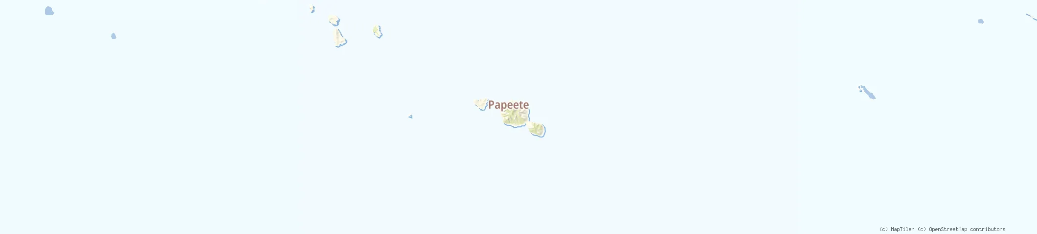 Map of French Polynesia