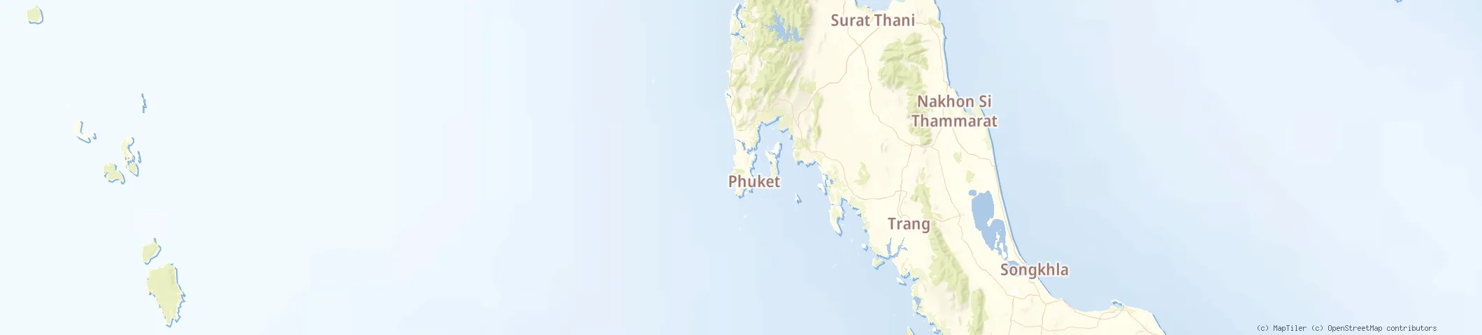 Map of Phuket, Thailand