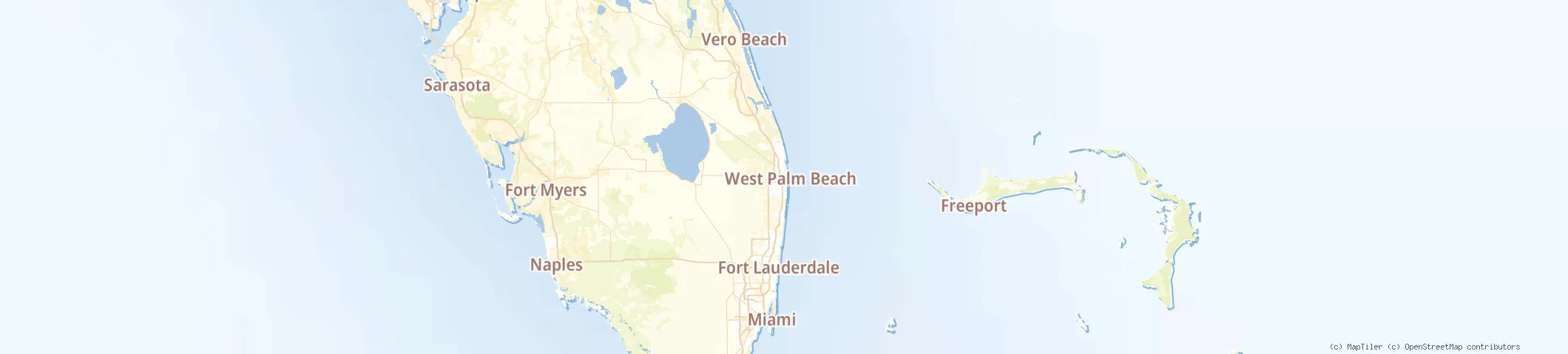 Map of West Palm Beach, FL