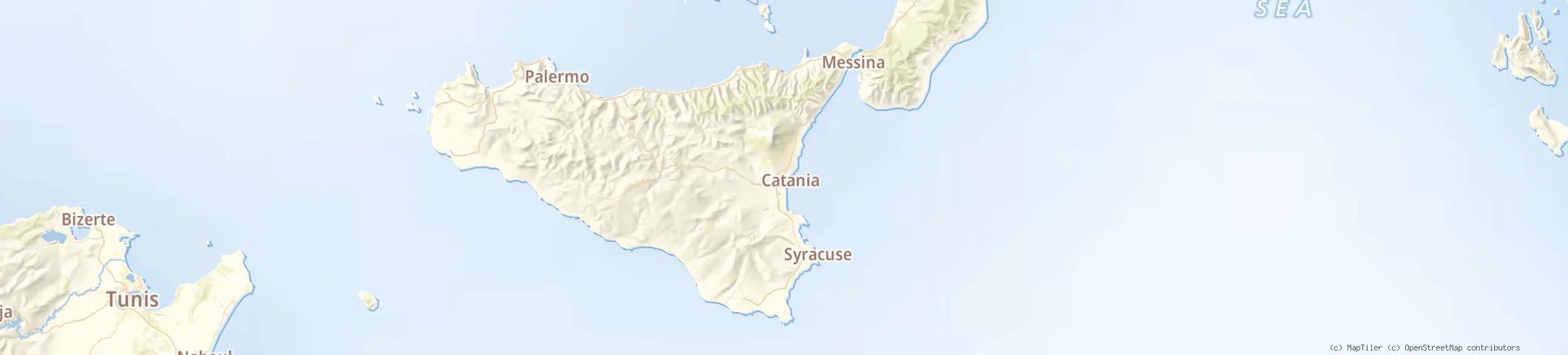 Map of Lipari Island ( Catania - Sici