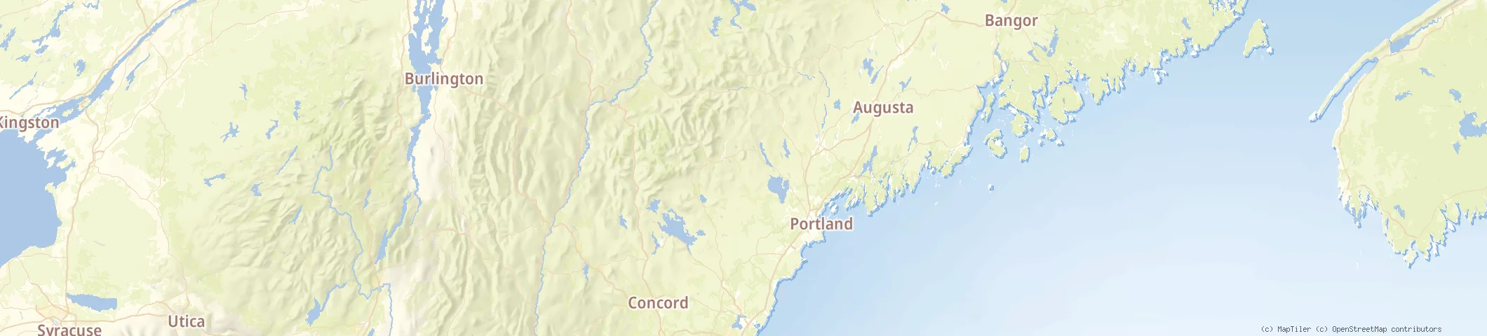 Map of New England