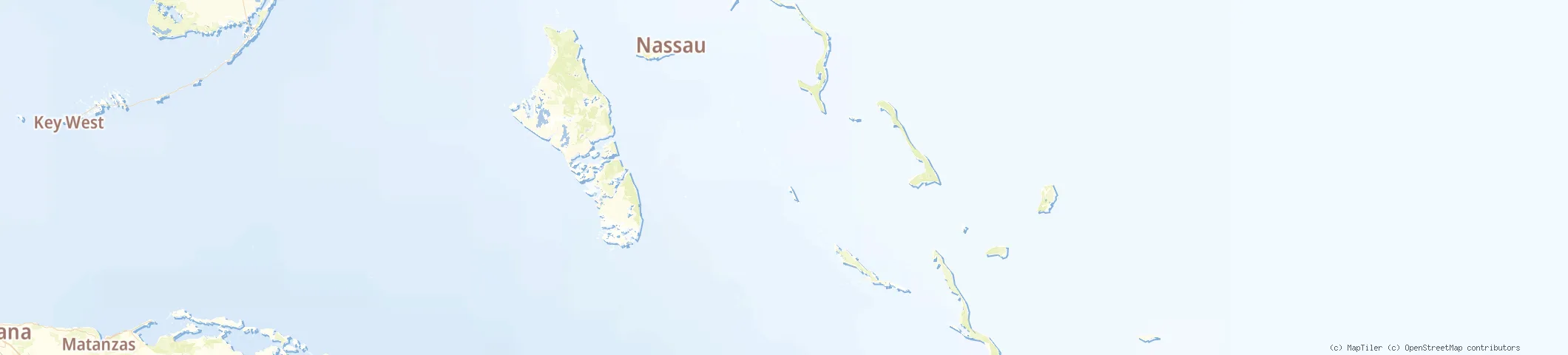 Map of Staniel Cay, Bahamas