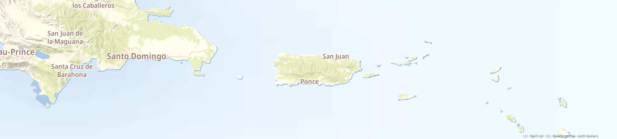 Map of Puerto Rico