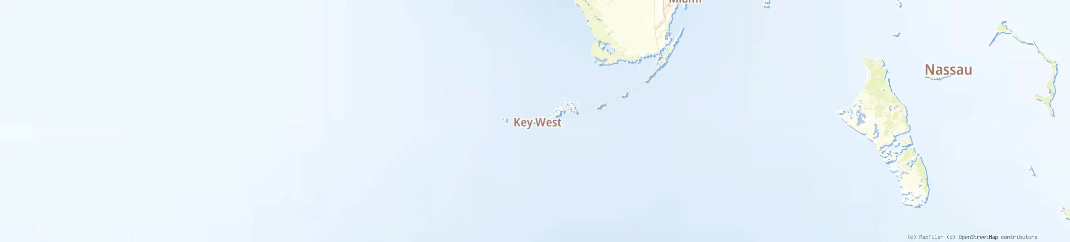 Map of Key West, FL