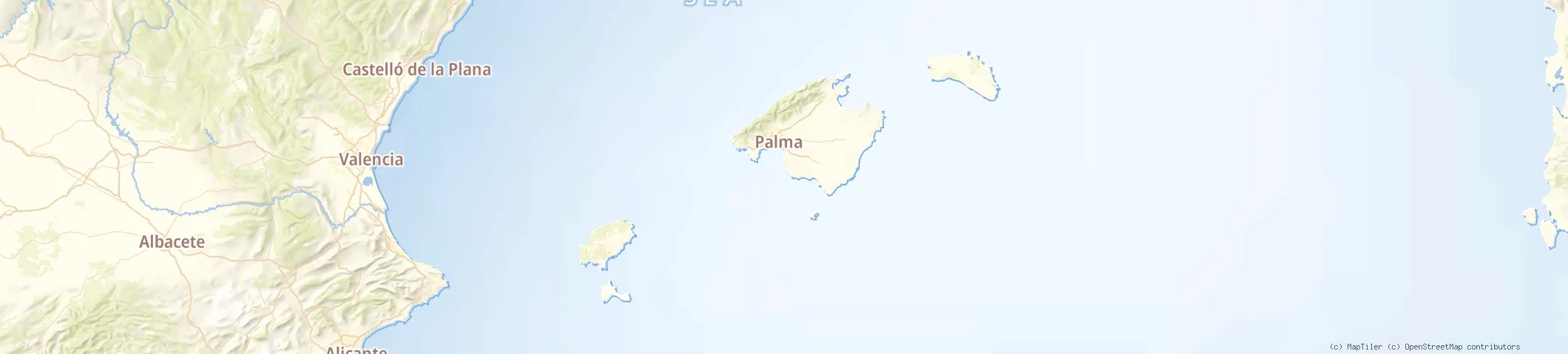 Map of Balearics