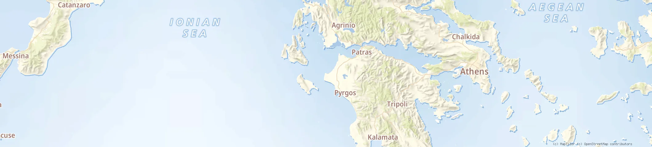 Map of Kyllini, Greece