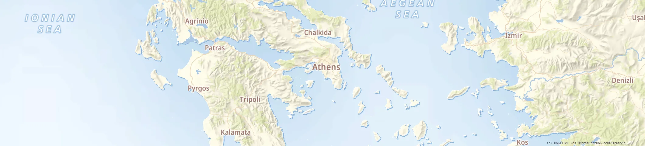 Map of Athens, Agios Kosmas marina