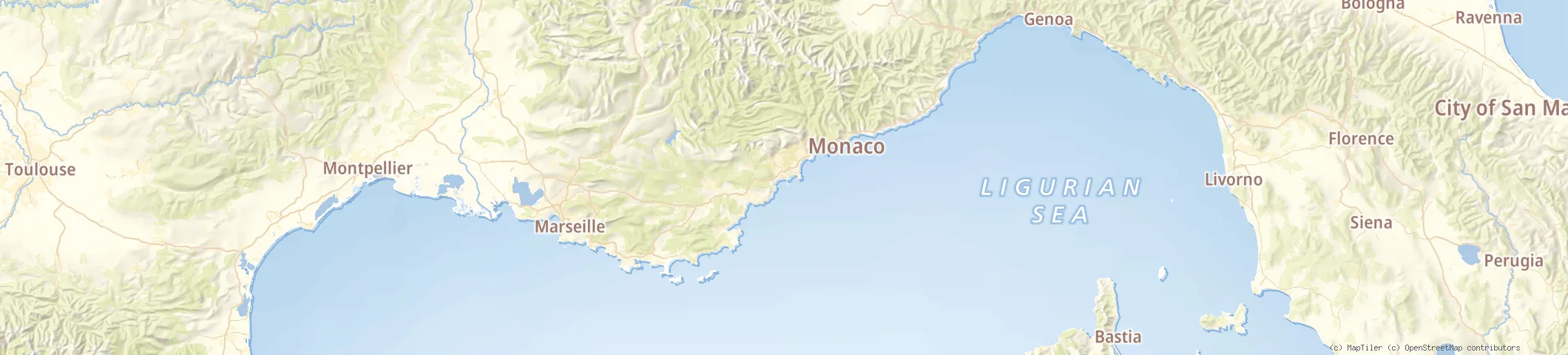 Map of Cannes, Old Port