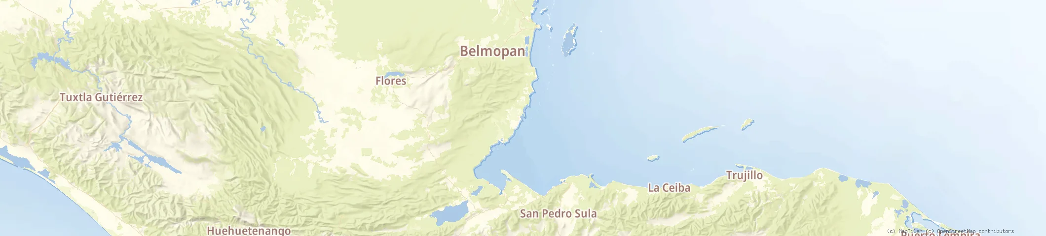 Map of Belize - Placencia